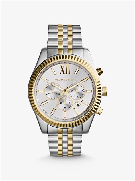 michael kors mk8344 lexington watch silver and gold-tone|Michael Kors mk8344.